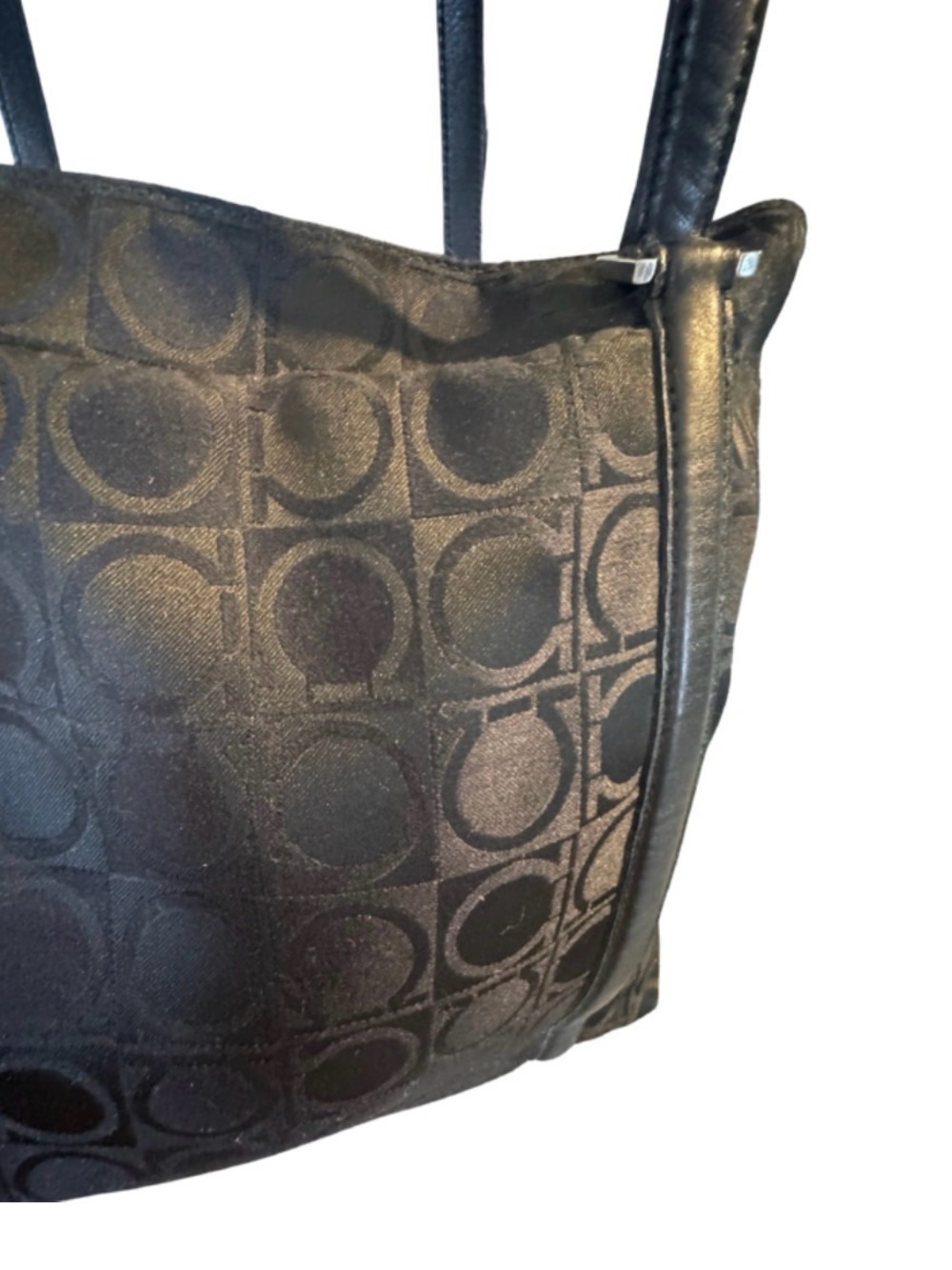 Vintage Salvatore Ferragamo Gancini Print Bag - Picture 3 of 12